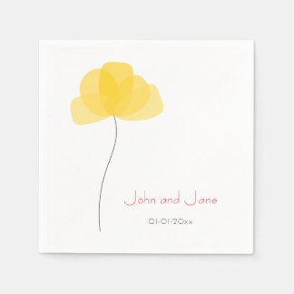 Eenvoudig bloemthema servet