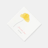 Eenvoudig bloemthema servet (Hoek)