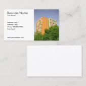 Eenvoudig blok van Flats Photo Real Estate Agent Visitekaartje (Voorkant / Achterkant)