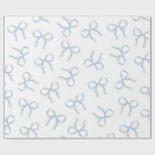 Eenvoudig Blue Bow-inpakpapier Cadeaupapier (Vlak)