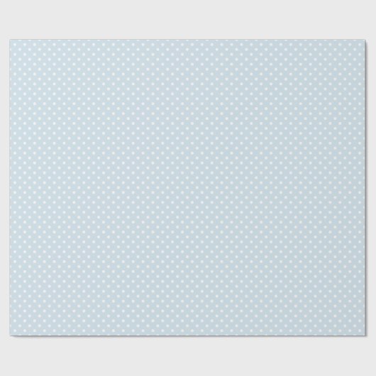 Eenvoudig Blue Dot Pattern Boy Baby shower Cadeaupapier (Vlak)