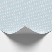 Eenvoudig Blue Dot Pattern Boy Baby shower Cadeaupapier (Hoek)