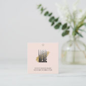 Eenvoudig Blush Logo sociale media die Label van p (Staand voorkant)