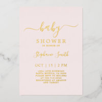 Eenvoudig Blush Pink Baby shower echt