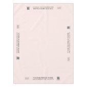 Eenvoudig Blush Pink Company Logo Craft Show Tafelkleed (Voorkant)