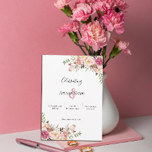 Eenvoudig Blush Pink Floral Wedding