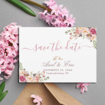 Eenvoudig Blush Pink Floral Wedding