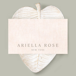 Eenvoudig, Blush Pink-minimalistisch Visitekaartje