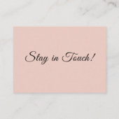 Eenvoudig, Blush Pink We hebben Verhuisd Van Adres Informatiekaartje (Achterkant)