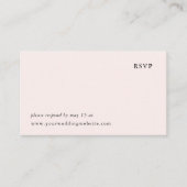 Eenvoudig Blush Pink Weddenschap | Online RSVP Informatiekaartje (Voorkant)