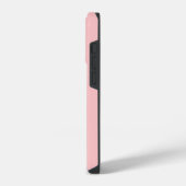 Eenvoudig Blush Roze Chic Monogram Aangepast iPhone Hoesje (Linkerkant)