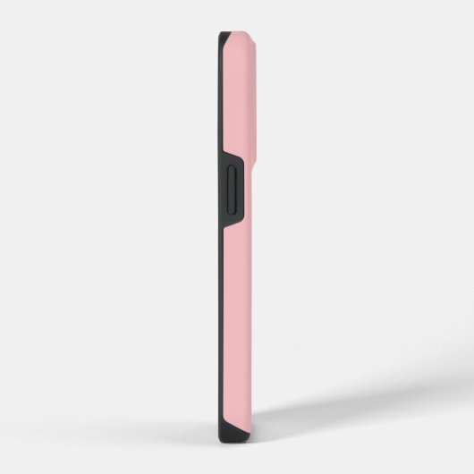 Eenvoudig Blush Roze Chic Monogram Aangepast iPhone Hoesje (Rechterkant)