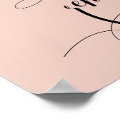 Eenvoudig Blush roze Welkom bij het repetitieve di Poster (Hoek)