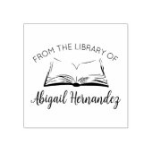 Eenvoudig boek uit de bibliotheek van rubberstempel (Afrduk)