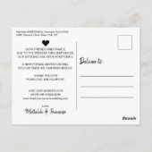 Eenvoudig Boheems Script Bloemenplan Nieuw Plan Briefkaart (Achterkant)