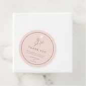 Eenvoudig Bohemen Roos Weddenschap florale pleiste Bedankjes Labels (In situ)