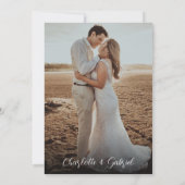 Eenvoudig Bohemian Terracotta Wedding Kaart (Achterkant)