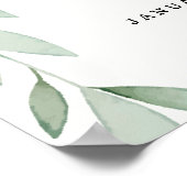 Eenvoudig Boho Beer Forest Baby shower Welkomstbor Poster (Hoek)