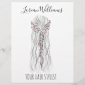 Eenvoudig Boho Bruidskapsel Stylist Romantische Bl Flyer (Voorkant)
