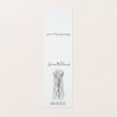 Eenvoudig Boho Bruidskapsel Stylist Romantische Bl Visitekaartje (Buitenkant ongevouwen)