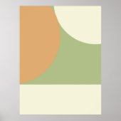 Eenvoudig Boho Calm Bauhaus Style Geometric Poster (Voorkant)