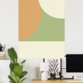 Eenvoudig Boho Calm Bauhaus Style Geometric Poster (Thuiskantoor)