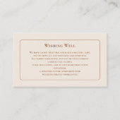 Eenvoudig boho Ivory Wedding Goed Informatiekaartje (Voorkant)