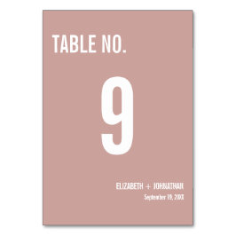 Eenvoudig Boho Roos Typografie Weddenschap Tabelnu Kaart