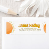 Eenvoudig Boho Sun-adreslabel voor retourzending Etiket (Insitu)