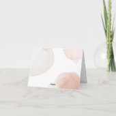 Eenvoudig Boho Waterverf Abstract Baby shower Bedankkaart (Achterkant)