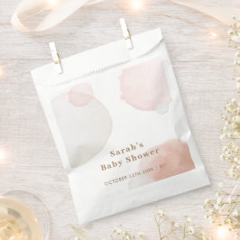 Eenvoudig Boho Waterverf Abstract Baby shower Bedankzakje