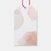 Eenvoudig Boho Waterverf Abstract Baby shower Cadeaulabel (Achterkant)