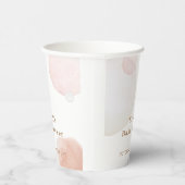 Eenvoudig Boho Waterverf Abstract Baby shower Papieren Bekers (Rechts)
