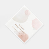 Eenvoudig Boho Waterverf Abstract Baby shower Servet (Hoek)