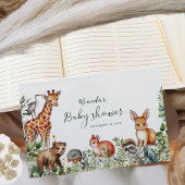 Eenvoudig Boho Woodland Baby shower Gastenboek