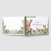 Eenvoudig Boho Woodland Baby shower Gastenboek (Volledig)
