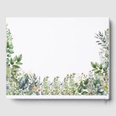 Eenvoudig Boho Woodland Baby shower Gastenboek (Achterkant)