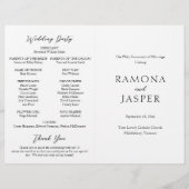 Eenvoudig Bold Modern Katholiek Trouwprogramma (Voorkant)