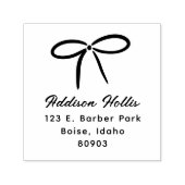 Eenvoudig boog retouradres  zelfinktende stempel (Design)