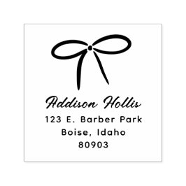 Eenvoudig boog retouradres  zelfinktende stempel