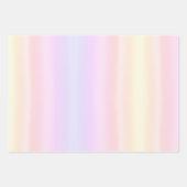 Eenvoudig Bord Roze Lichtblauw Pastel Geel Gradiën Inpakpapier Vel (Voorkant 2)