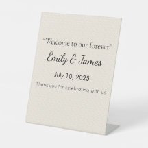 Eenvoudig bord voor baby shower dat gasten leuk vo
