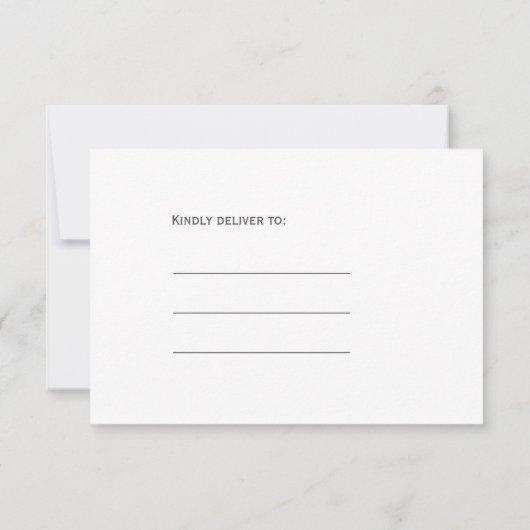 Eenvoudig bord wit 3 fotocollage bruiloft save the date (Achterkant)