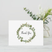 Eenvoudig bos Eucalyptus groen dank u kaart (Staand voorkant)