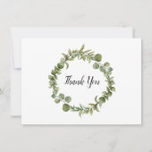 Eenvoudig bos Eucalyptus groen dank u kaart (Voorkant)