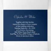 Eenvoudig botanicl, drieledige letterlijke uitnodi drieluik uitnodiging (Binnenkant midden)