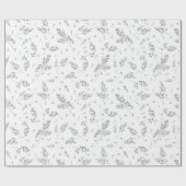 Eenvoudig botanisch patroon elegant omslagpapier cadeaupapier (Vlak)