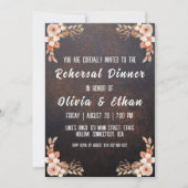 Eenvoudig botanisch rustiek repetitiediner kaart (Voorkant)