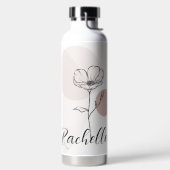 Eenvoudig botanisch schrift waterfles (Links)
