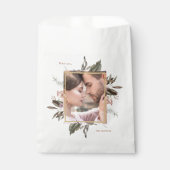 Eenvoudig Botanisch Weddenschap Welkom Bedankzakje (Voorkant)